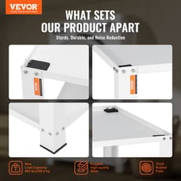 VEVOR Kledingdroger met Opbergvak, 28" x 28" x 16" Wasmachine Droger Standplatform, Universele Pasvorm, 500 lb Capaciteit, Multifunctionele Stalen Basis voor Wasmachine — thumbnail 3