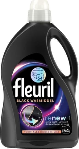 Fleuril Wasmiddel 54 wasbeurten Black - 4 x 2,430 liter - Voordeelverpakking — thumbnail 3