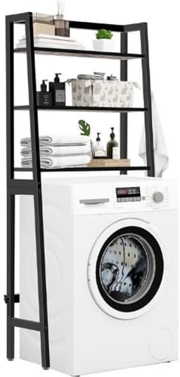 BIRONY® Wasmachine Kast - Wasmachine Opbouwmeubel - Wasmachinekast - Wasmachine Meubel - Toiletkastje - WC Kast - Wasmachine Rek - Badkamer Rek - Wandplank - Badkamerkast - Badkamer Accessoires — thumbnail 1