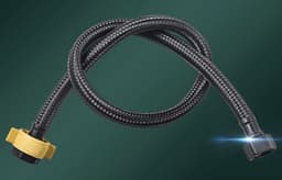 Profielenloods - Aansluitslang flexibel 1/2" x 1/2" zwart 300 mm (30cm) — thumbnail 2