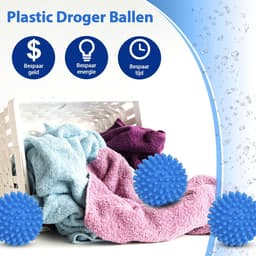 Drogerballen - 4 stuks - PVC - Droogballen - Duurzaam - Wasdrogerballen - Wasdroger - Wasbol - Droger — thumbnail 3