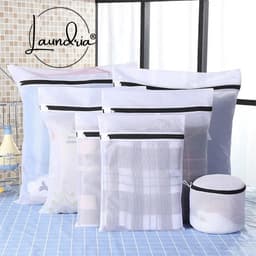 Laundria® Waszakken – Waszak - Hoge Kwaliteit Waszakken - Set van 7 stuks – Waszakken met Rits – Wasgoed - Packing cubes - Bh waszakje – Waszakken Groot — thumbnail 1