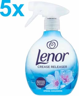 Lenor - Crease Releaser - Spring Awakening - Kreukverwijderaar - Textielvefrisser - Spray - 5x 500ml - Voordeelverpakking — thumbnail 1