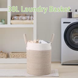 Grote Wasmand met Deksel - 150 Liter XXL Wasorteersysteem in Grijs - Ruimtebesparende en Discrete Oplossing voor Vuile Was — thumbnail 3