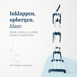 Wasrek met extra droogcarrousels - 45 meter drooglengte - Droogrek - Droogtoren - Wasrek inklapbaar - Droogrek inklapbaar - Wasrek staand - Wastoren — thumbnail 3
