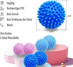 Famanu 6 stuks wasballen voor de wasmachine — thumbnail 1