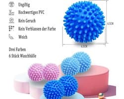 Famanu 6 stuks wasballen voor de wasmachine