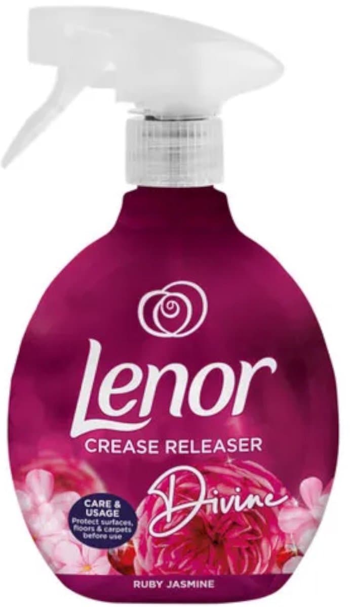 Lenor - Crease Releaser - Divine - Ruby Jasmine - Kreukverwijderaar - Textielvefrisser - Spray - 500ml — afbeelding 1