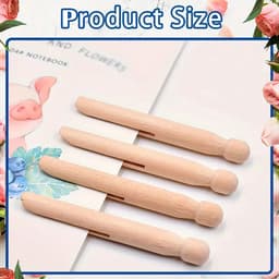 20 Stuks Traditionele Houten Wasknijpers – Klassiek en Stevig — thumbnail 2