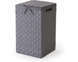 Wasmand Grijs - Compact en Functioneel - 1 stuk - 30x30x50 cm