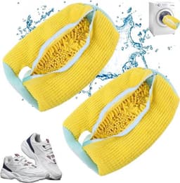 Waszakken - 2 delige wasnet met rits - Waszakken voor sneakers ,schoenen- 39 x 19 Cm | - Herbruikbaar | Shoe Laundry bag|Waszak wasmachine — thumbnail 1