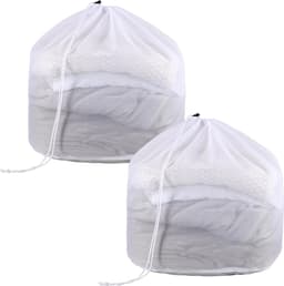 2-delig wasnet voor wasmachine, 50 x 60 cm waszak, wasmachine waszak met koordstopper, herbruikbaar voor ondergoed, beddengoed, babywassokken — thumbnail 1