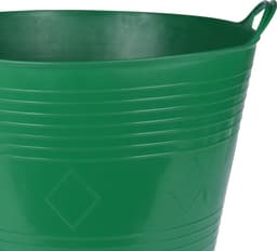 Excellent Houseware Flexibele emmer - 3x - donkergroen - 40 liter - kunststof - 45 x 37 cm — thumbnail 3