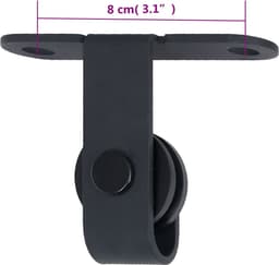 vidaXL - Ophangset - voor - minischuifdeur - 200 - cm - koolstofstaal — thumbnail 2
