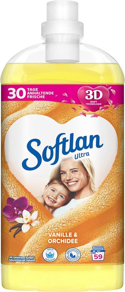 Softlan Ultra - Vanille & Orchidee - Wasverzachter - 1300ml - 59 Wasbeurten — afbeelding 1