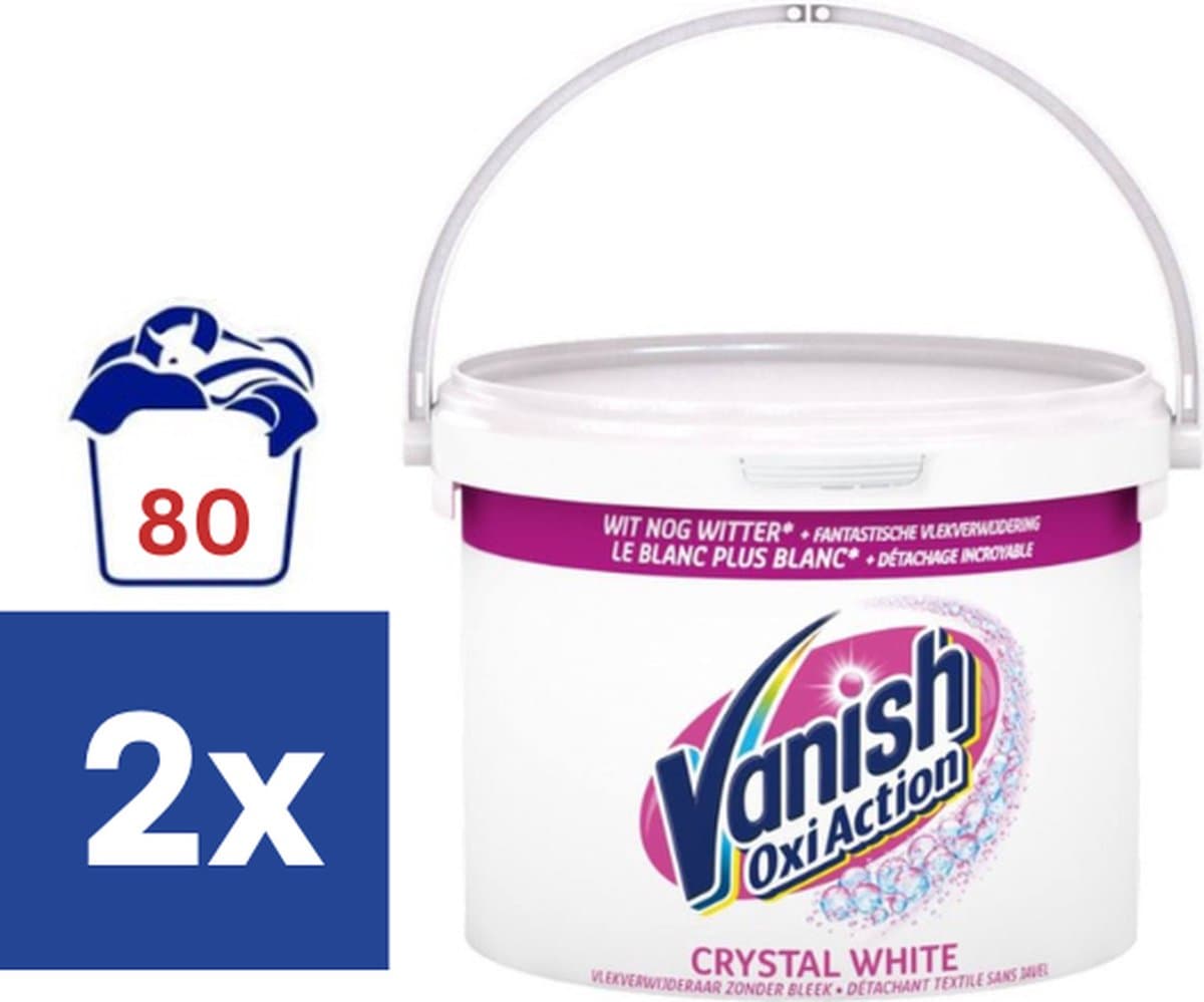 Vanish Base Poeder Crystal White Witte was - 2 x 2.4 kg — afbeelding 1
