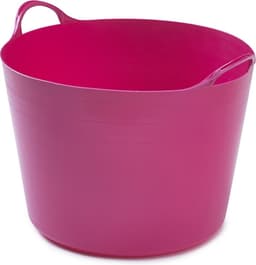 Whitefurze Flexibele emmer - 39 liter - Kunststof - Roze - 43 x 49 x 37 cm — thumbnail 1