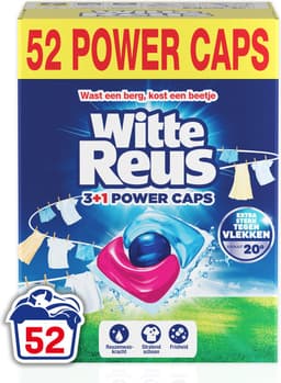 Witte Reus Power Caps - Wascapsules - Witte Was - Voordeelverpakking - 2 x 26 Wasbeurten — thumbnail 1
