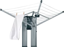 Brabantia WallFix Wanddroogrek - met Opberg-/Beschermbox - 24 m - Metallic Grey — thumbnail 1