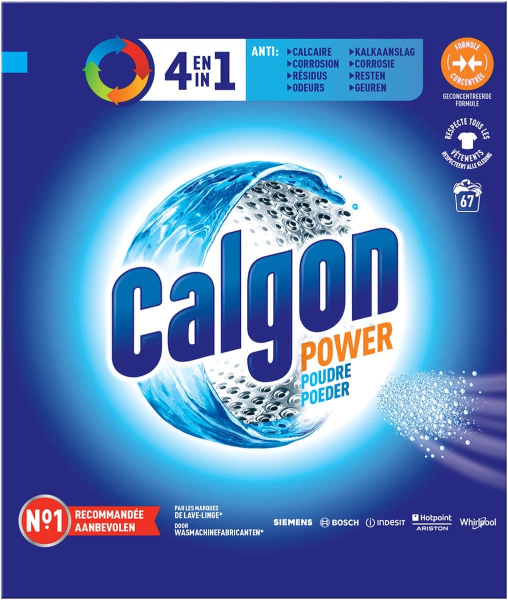 Calgon 4 in 1 Geconcentreerd Poeder Wasmachinereiniger en Anti Kalk - 67 Doseringen — afbeelding 1