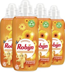 Robijn Classics Passiebloem & Bergamot Wasverzachter - 4 x 33 wasbeurten - Voordeelverpakking — thumbnail 2