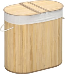 Wasmand met deksel - Wassorteerder - Wasmand - 100 L - 62,5 cm x 37 cm x 60,5 cm — thumbnail 1