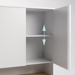 Wasmachinekast - wit-naturel - 68x188,5x60 cm - met opbergruimte — thumbnail 5