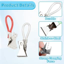 Dailygoods- Theedoekclip 30 Stuks - Handdoek Clips - Compact en Duurzaam - Sterke Grip - Voor Ophangen - Geschikt voor Droge Opslag - Handdoekclip — thumbnail 2