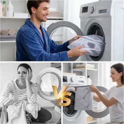 Dailygoods - 3 stuks kleine mesh waszakken voor delicate mini 40 x 30 cm duurzame lingerie zakken voor wassen delicate machine voor lingerie ondergoed sokken babykleding reizen 15,75 x 11,81 inch — thumbnail 4