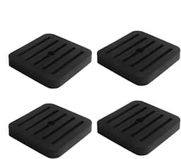 Dailygoods- Trillingsisolerende Matten - 4 Stuks Rubber - Geluidsisolerende Pad - Anti-Trillingsdempende Oplossing - Voor Apparaten - Schokabsorberend Kenmerk - Dempingsmatten — thumbnail 1
