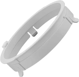 Koppelring Mobiele Airco - Slangadapter Rond - Aansluitring Afvoerslang - Connector Machinezijde & Raamkit - Kunststof - 150 mm - Wit — thumbnail 1