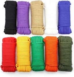 Outdoor Waslijn - Kledinglijn Buiten - Was Drogen - Gevlochten Nylon - 10 Meter - Messing — thumbnail 1