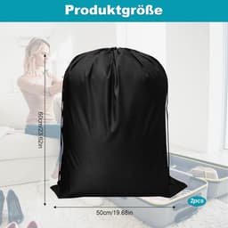 SnelShoppen - Travel Waszak, 2 Stuks Vuilwaszakken voor Reizen, 50x60cm, Grote Capaciteit, Waterafstotend, Voor Camping, Thuis, Universiteit, Studente — thumbnail 5