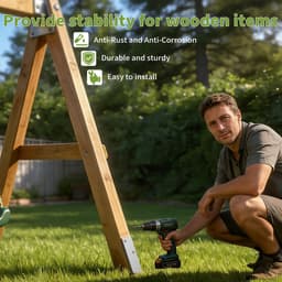 Omgoods - 4 Stuks Grondankers voor Schommels en Speeltorens — thumbnail 4