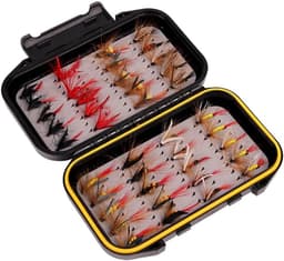 40-delige vliegvissen-vliegset, assortiment met waterdichte vliegendoos — thumbnail 5