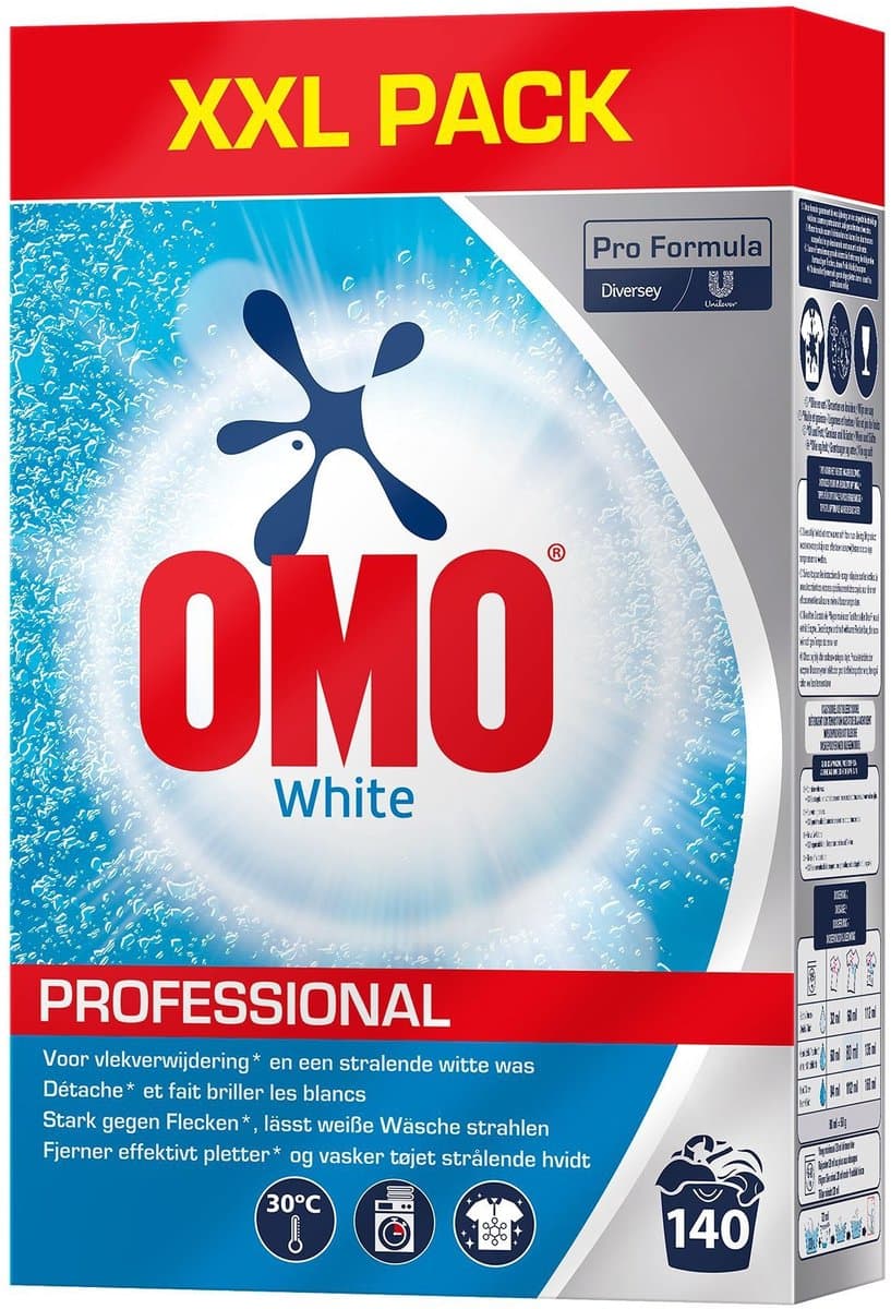 Omo Professional Wasmiddel Poeder Witte Was 140 Wasbeurten Pro Formula - 7 kg — afbeelding 1