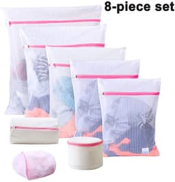 Waszakje/wasnetset, Geschikt voor delicate kledingstukken zoals overhemden, kousen, bh's, ondergoed en sokken (fijn en grofmazig), Geschikt voor ritssluiting. — thumbnail 2