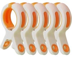 Strandhanddoekclips - 6 stuks - Grote Wasknijper - Quiltclips - Wasknijpers - Grote Knijpers - Handdoekknijpers - Wasknijpers