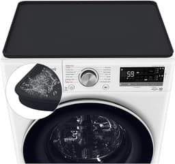 60x60cm wasmachineovertrek van siliconen,wasmachine en droger,zwart | wasmachinenonderlegger voor waskamer en keuken werkblad, waterdichte rubber beschermmat en isolatiemat — thumbnail 1