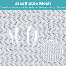 Wasnet voor wasmachine, 60 x 80 cm, waszak met ritssluiting, waszak, waszak, waszak, beschermende waszak, net voor beha, reizen, schoenen, koffer, sokken — thumbnail 5