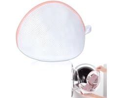 Wasnet Groot - Waszak voor Ondergoed - Bescherming voor Beha's/Sokken - Wasnet met Rits - 1 Stuk - Roze Kleur