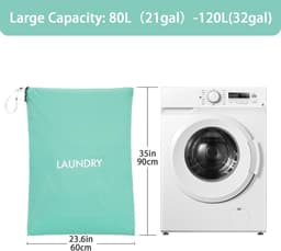 Solidchoice - Grote Nylon Waszak 60 x 90 cm met Waterdichte Functie — thumbnail 5