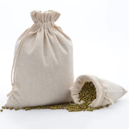 Katoenen zakjes - Linnen jute - Knutsel opslag - Met koord sluiting - Diverse maten - Natuurlijk — thumbnail 4