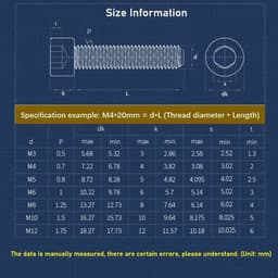 Nylon Schroeven M12x30mm - Inbus Schroevenset - Kunststof - Slijtvast - Corrosiebestendig - 8 Stuks - Inbusschroeven — thumbnail 4