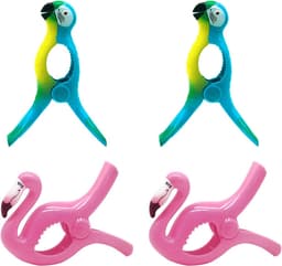 4 STKS Handdoekclip Badhanddoek Clip Grote Wasclip Kleding Clip Winddicht Handdoekclip Grote Draagbare Handdoek Spike Geschikt voor Strandhanddoeken, Badhanddoeken, Zwembadstoelen, Ligstoelen — thumbnail 1