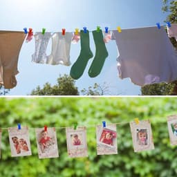 Sokkenklemmen - Kledingklemmen - Sokken Organiseren - Met Ophanghaken - 36 Stuks - Multicolor — thumbnail 3