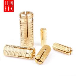 Muuranker Messingplug - Inslagplug Uitbreekhuls - Zwaar Belaste Bevestiging - Corrosiebestendig Messing - M10 33 mm - Messing — thumbnail 2