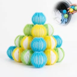 15 stuks dierenhaarverwijderaar voor wasmachine, pluisballen, haarvanger, herbruikbare wasballen tegen hondenharen en kattenharen, universele wasbal voor schone kleding — thumbnail 1