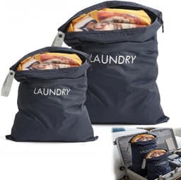 Waszak voor op reis 45 x 60 cm - waterdichte tas - opvouwbaar - ideaal voor vakantie - m-winkel — thumbnail 1