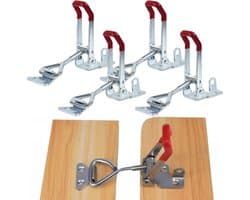 Verstelbare verticale knijpers voor knieën, 4 stuks, handgereedschap, metalen levers, stevige klemmen, multifunctionele klemoplossingen